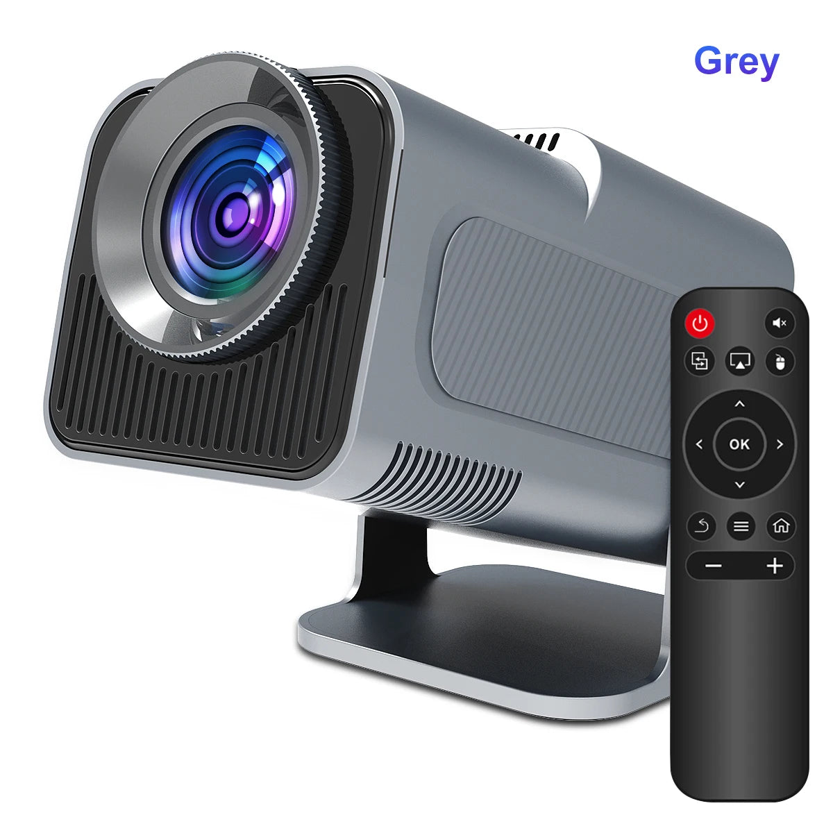HY320 4K Supported Android 11 Projector | 390 ANSI, Native 1080P, WiFi 6, BT5.0, Portable Home Cinema