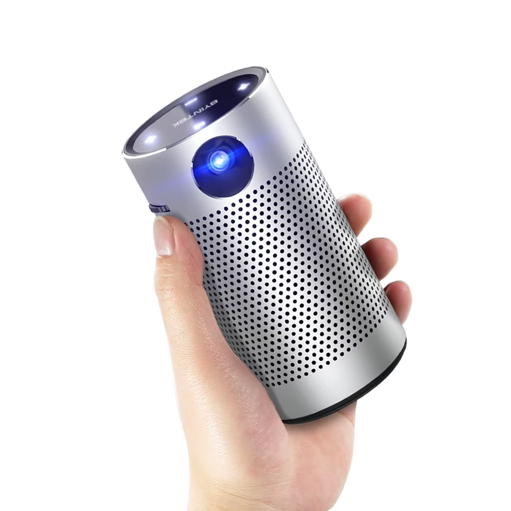 BYINTEK P7 4K 3D Cinema Portable Pocket Projector DLP WIFI Smart Mini Video Projector for Home Theaters RV Camping with Free Bag