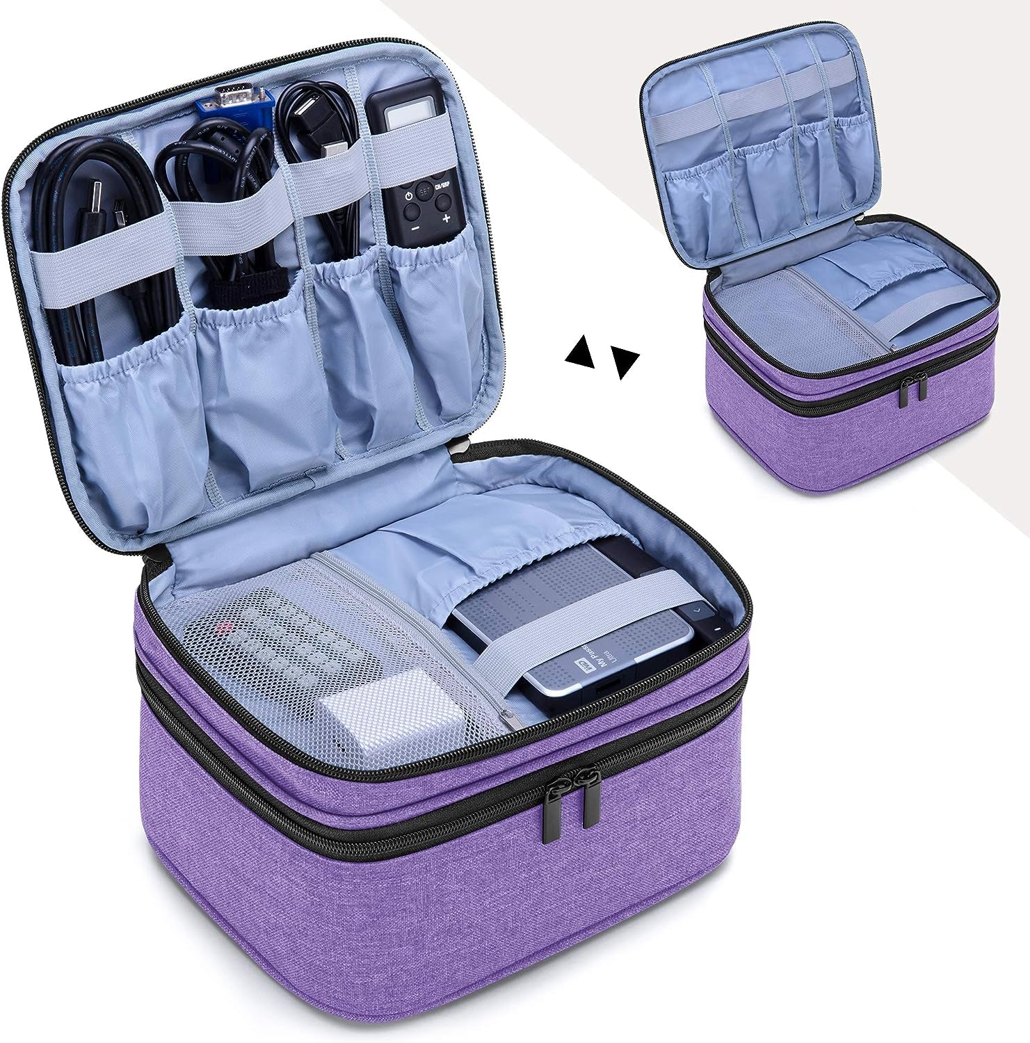 Carrying Bag Compatible with DR.J Mini Projector, Portable Case for Mini Projector and Accessories, Purple