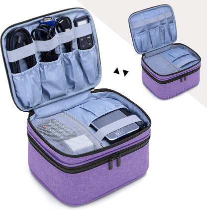 Carrying Bag Compatible with DR.J Mini Projector, Portable Case for Mini Projector and Accessories, Purple