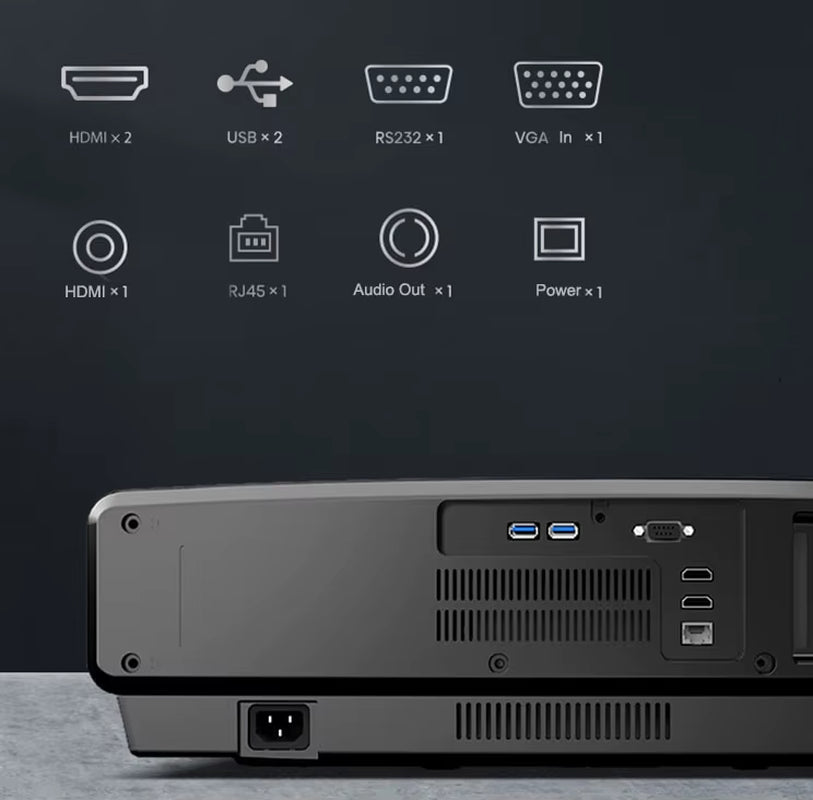 Y-Hisense 5300 Lumens 4K Laser DLP Projector UST Ultra Short Throw WIFI Projector Smart Laser Home Cinema Bluetooth Projector