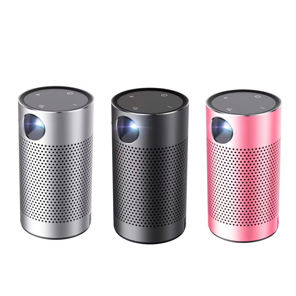 BYINTEK P7 4K 3D Cinema Portable Pocket Projector DLP WIFI Smart Mini Video Projector for Home Theaters RV Camping with Free Bag