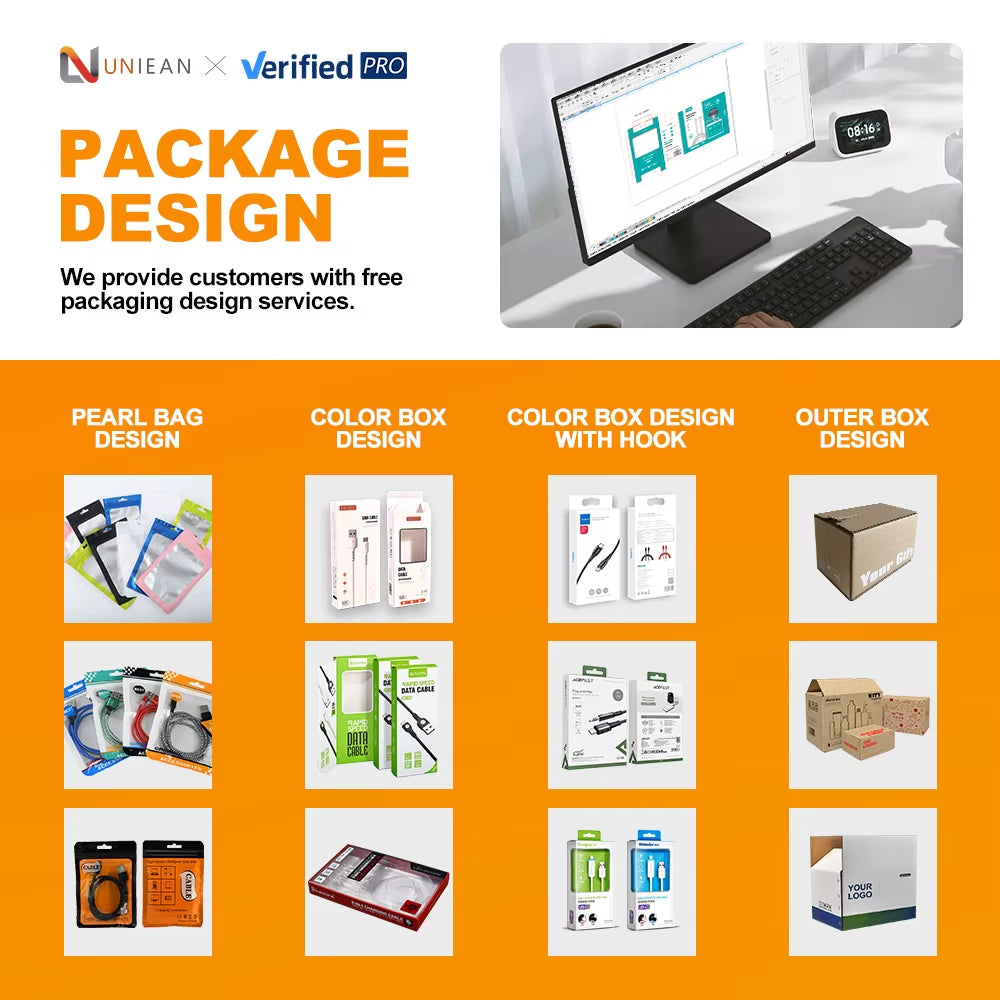 UNIEAN Factory Wholesale HD 2M 10M 2.1 UHD 48Gbps Video Cable Display Port to 8K 4K UHD Cable for Screen Projection to TV