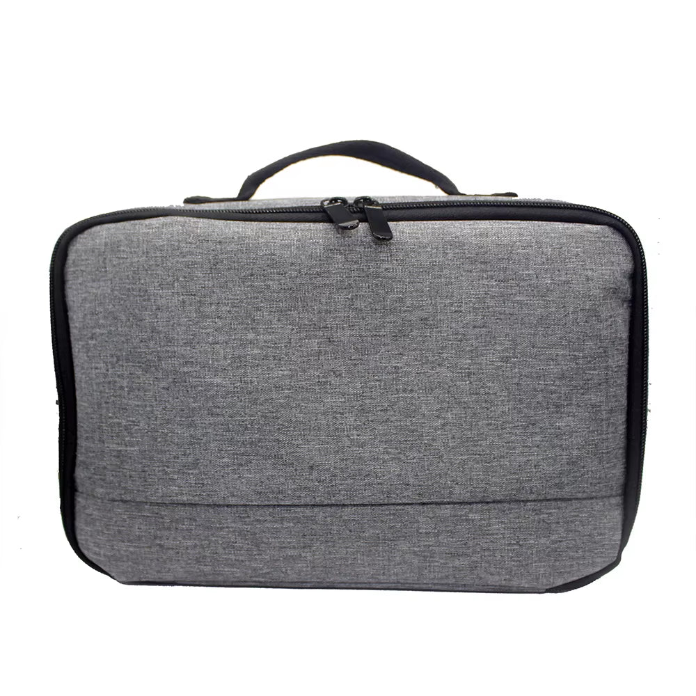 Portable Grey Projector Storage Bag Case Universal Carrying Bag Travel Storage Organizer for Projectors and Accessories