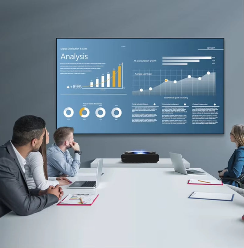 Y-Hisense 5300 Lumens 4K Laser DLP Projector UST Ultra Short Throw WIFI Projector Smart Laser Home Cinema Bluetooth Projector